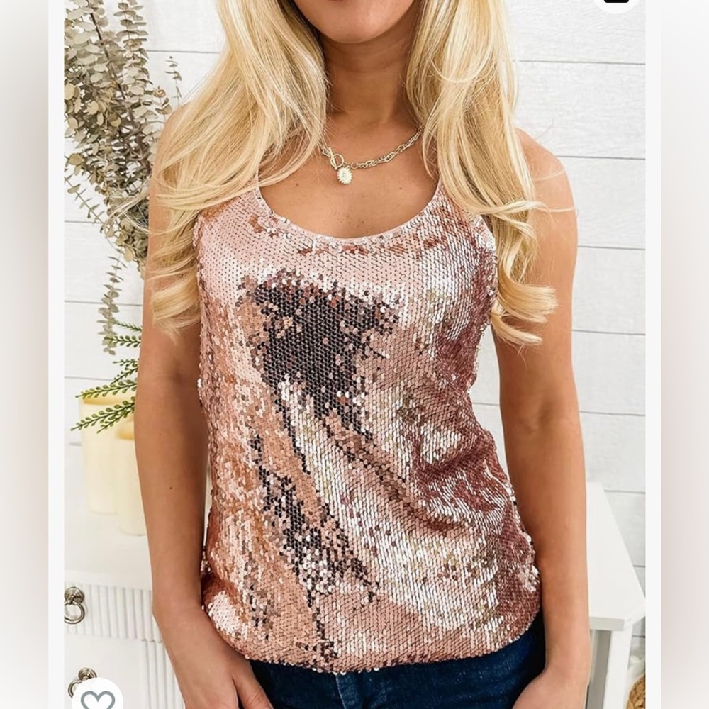 Anna-Kaci Womens Sequin Spaghetti Strap Size Sm